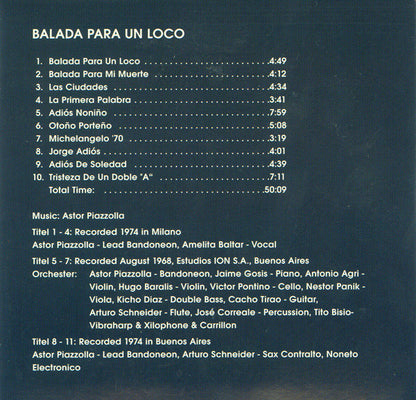 Astor Piazzolla : Astor Piazzolla (10xCD, Comp, RE + Box)