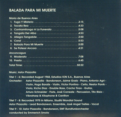 Astor Piazzolla : Astor Piazzolla (10xCD, Comp, RE + Box)