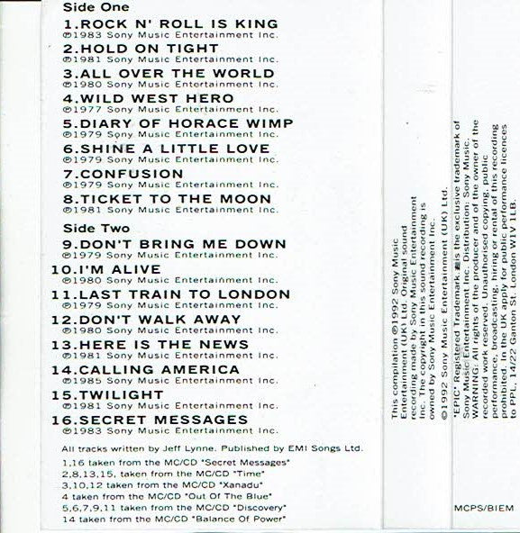 Electric Light Orchestra : ELO's Greatest Hits Vol. Two (Cass, Comp)