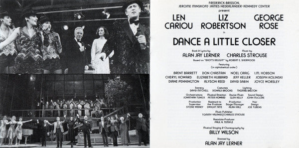 Alan Jay Lerner, Charles Strouse : Dance A Little Closer (Original Broadway Cast) (CD, Album, RE, RM)