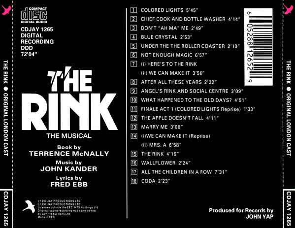 Diane Langton, Josephine Blake : The Rink: The Musical (Original London Cast) (CD, Album)