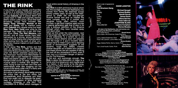 Diane Langton, Josephine Blake : The Rink: The Musical (Original London Cast) (CD, Album)