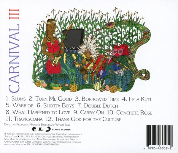 Wyclef Jean : Carnival III:The Fall And Rise Of A Refugee (CD, Album)