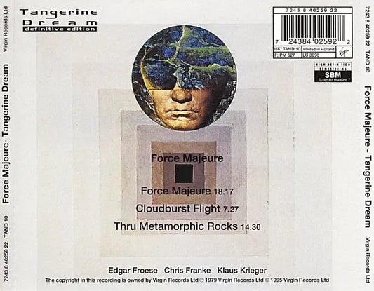 Tangerine Dream : Force Majeure (CD, Album, RE, RM)
