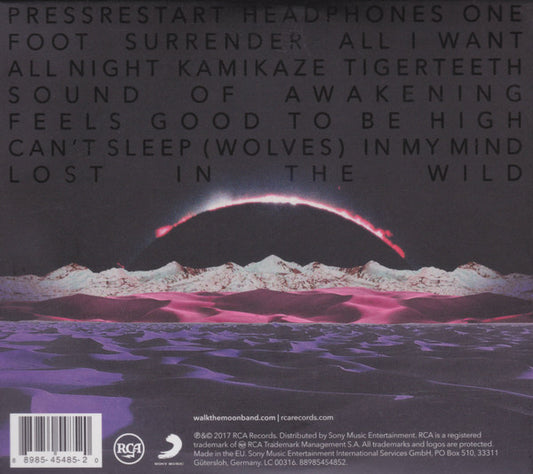 Walk The Moon (2) : What If Nothing (CD, Album)