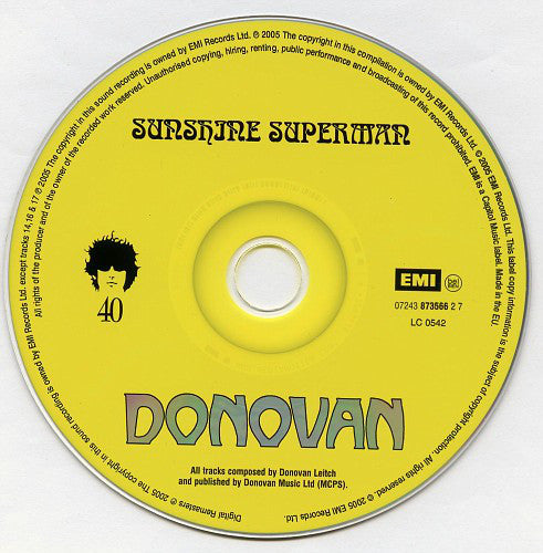 Donovan : Sunshine Superman (CD, Album, Mono, RE, RM)