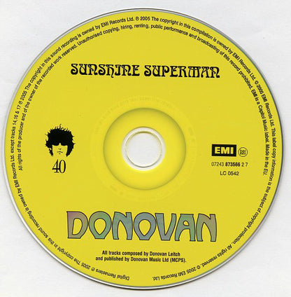 Donovan : Sunshine Superman (CD, Album, Mono, RE, RM)