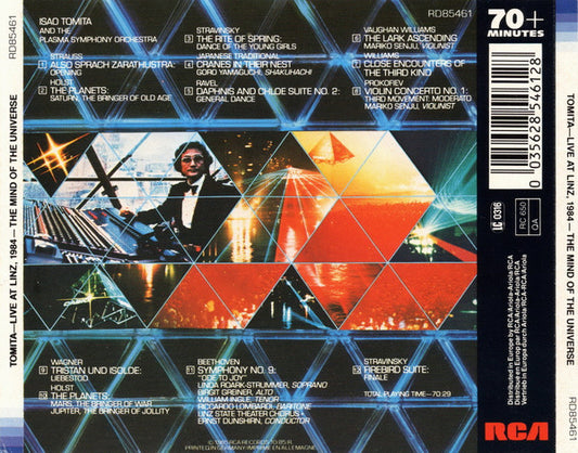 Tomita : Live At Linz, 1984 - The Mind Of The Universe (CD, Album)