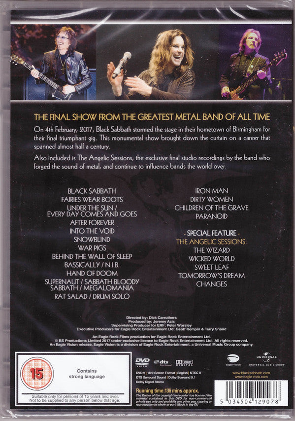 Black Sabbath : The End (4 February 2017 - Birmingham) (DVD-V, Multichannel, NTSC)