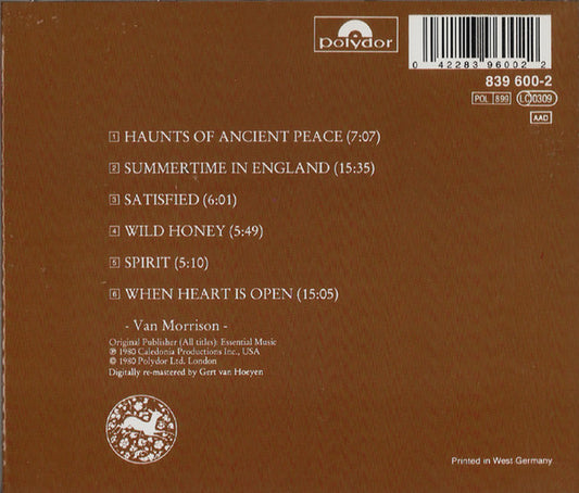 Van Morrison : Common One (CD, Album, RE)