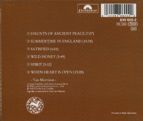 Van Morrison : Common One (CD, Album, RE)