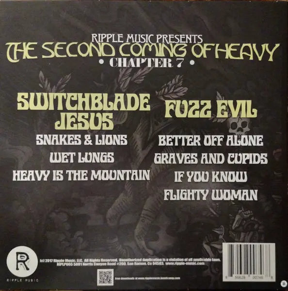 Switchblade Jesus & Fuzz Evil : The Second Coming Of Heavy (Chapter 7) (LP, Ltd, Tri)