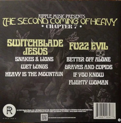 Switchblade Jesus & Fuzz Evil : The Second Coming Of Heavy (Chapter 7) (LP, Ltd, Tri)