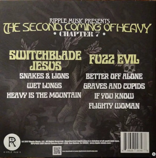 Switchblade Jesus & Fuzz Evil : The Second Coming Of Heavy (Chapter 7) (LP, Ltd, Tri)