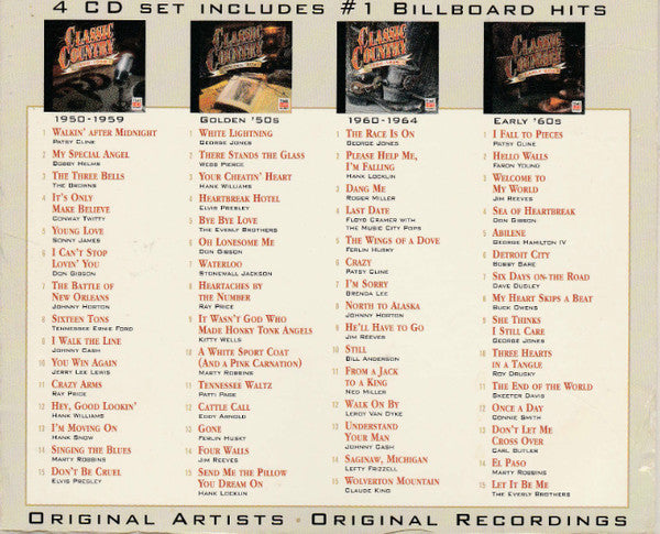 Various : Classic Country 1950 - 1964 (Box + 4xCD, Comp)
