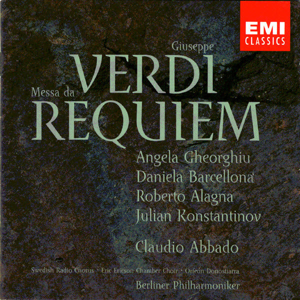 Giuseppe Verdi - Angela Gheorghiu, Daniela Barcellona, Roberto Alagna, Julian Konstantinov, Claudio Abbado, Radiokören · Eric Ericsons Kammarkör · Orfeón Donostiarra, Berliner Philharmoniker : Messa Da Requiem (2xCD, Sli)
