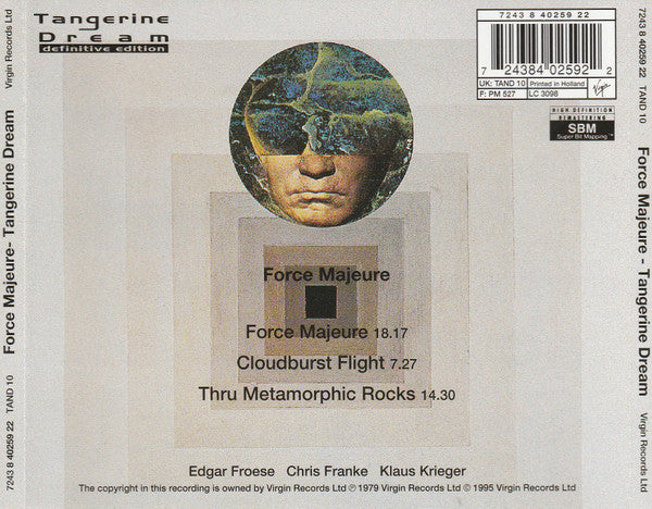Tangerine Dream : Force Majeure (CD, Album, RE, RM)