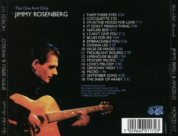 Jimmy Rosenberg : Jimmy, Bireli & Angelo (CD, Album)