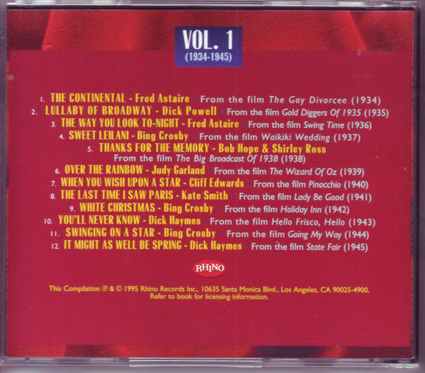 Various : The Envelope Please... Academy Award Winning Songs (1934-1993) (5xCD, Comp + Box)