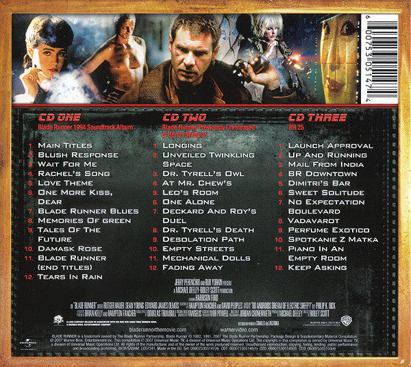 Vangelis : Blade Runner Trilogy, 25th Anniversary (CD, Album, RE + CD + CD, Album + S/Edition, Dig)