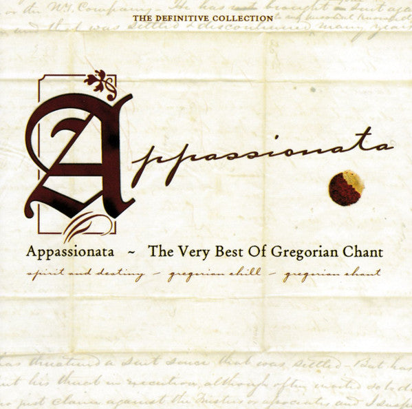 Various : Appassionata - The Very Best Of Gregorian Chant (2xCD)