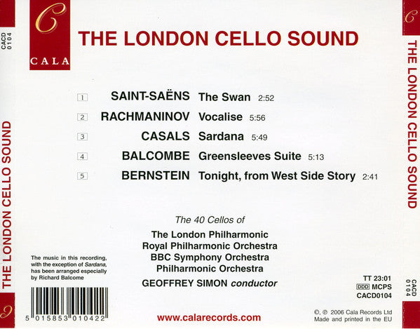 The London Cello Sound : The London Cello Sound (CD, Album)