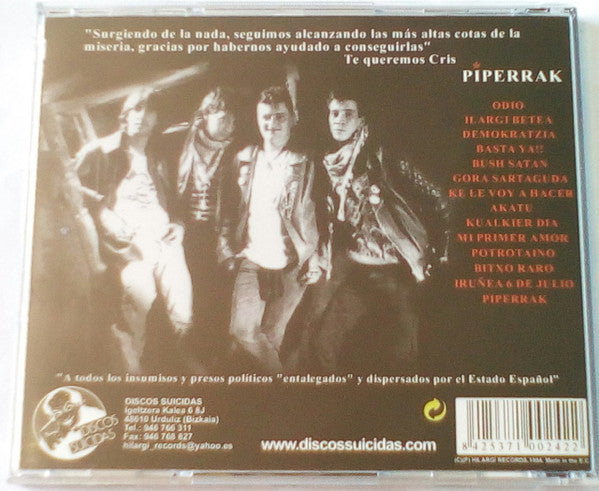 Piperrak : Arde Ribera (CD, Album, RE)