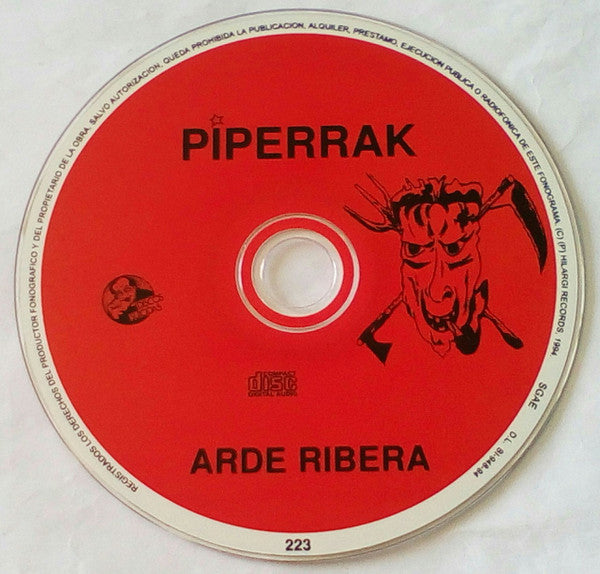 Piperrak : Arde Ribera (CD, Album, RE)
