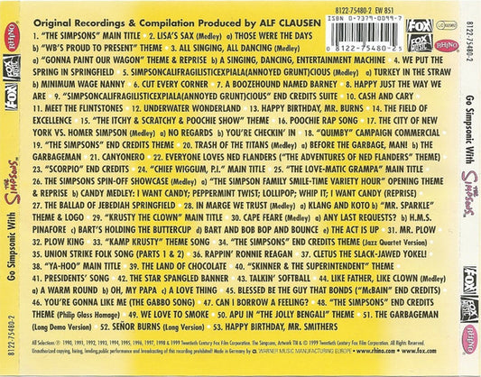 The Simpsons : Go Simpsonic With The Simpsons (More Original Music From The Television Series) (CD, Comp)