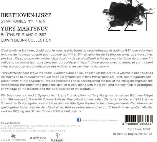 Yury Martynov, Ludwig van Beethoven, Franz Liszt : Symphonies Nos. 4 & 5 (CD, Album)
