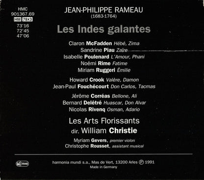 Jean-Philippe Rameau – Les Arts Florissants, William Christie : Les Indes Galantes (3xCD, Album, RP)