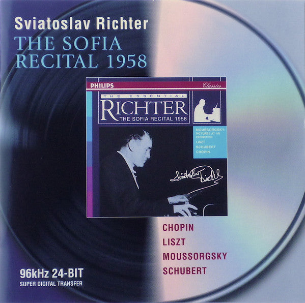 Sviatoslav Richter / Frédéric Chopin, Franz Liszt, Modest Mussorgsky, Franz Schubert : The Sofia Recital 1958 (CD, Album, RE, RM)