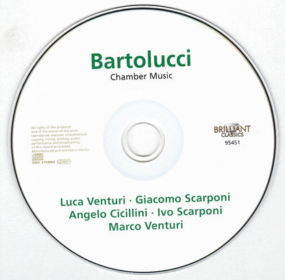 Domenico Bartolucci - Luca Venturi (2) · Giacomo Scarponi · Angelo Cicillini · Ivo Scarponi · Marco Venturi : Chamber Music (CD, Album)