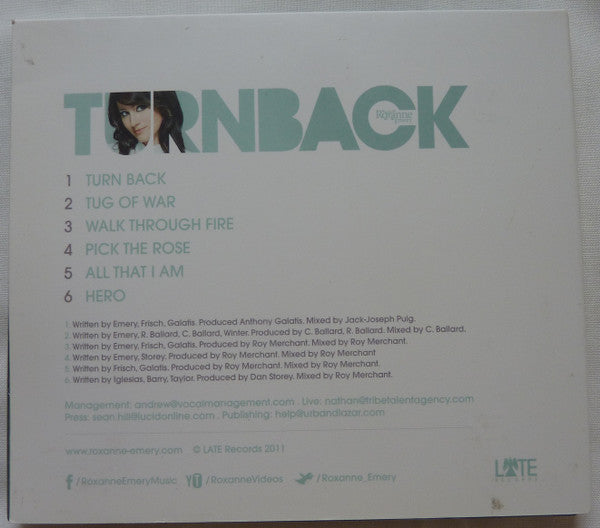 Roxanne Emery : Turn Back (CDr, EP)