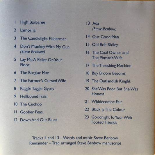 Steve Benbow : Don't Monkey With My Gun (CDr, Album)
