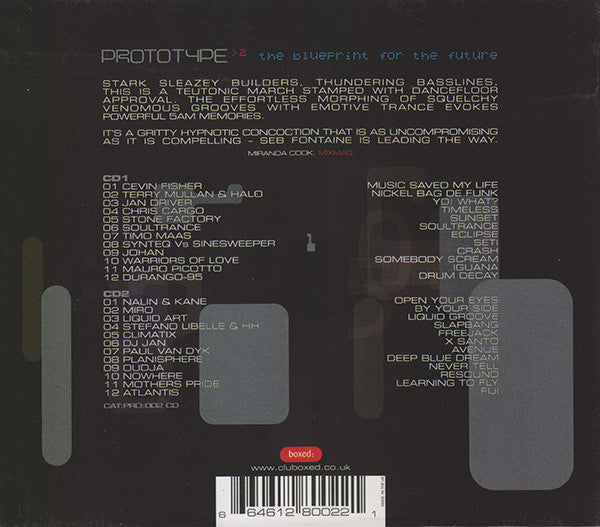 Seb Fontaine : Global Underground Prototype > 2 (2xCD, Mixed)