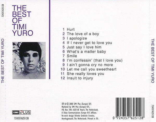 Timi Yuro : The Best Of Timi Yuro (CD, Comp, RE)