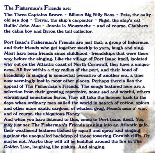 Port Isaac's Fisherman's Friends : Suck 'Em And Sea (CD, Album)