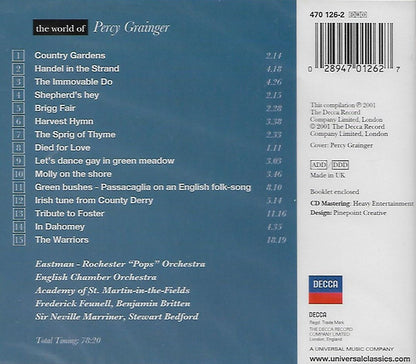 Percy Grainger, Eastman-Rochester Orchestra, English Chamber Orchestra, The Academy Of St. Martin-in-the-Fields : The World Of Percy Grainger (CD, Comp)