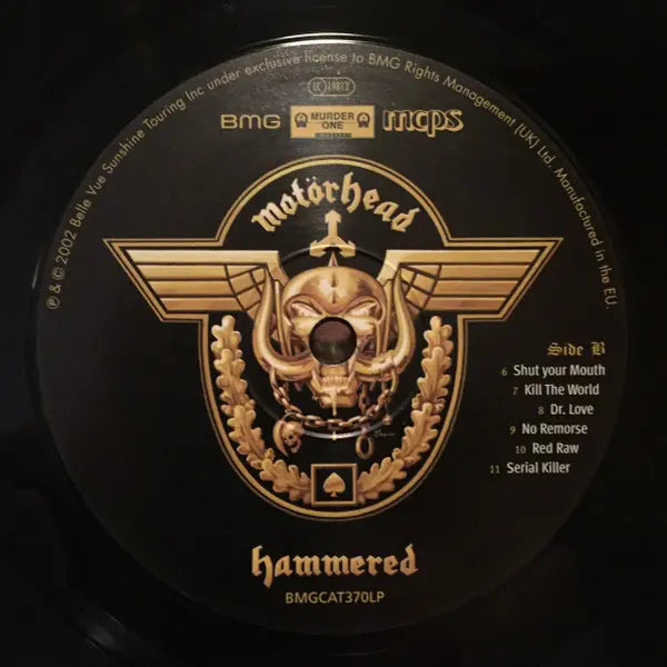 Motörhead : Hammered (LP, Album, RE)