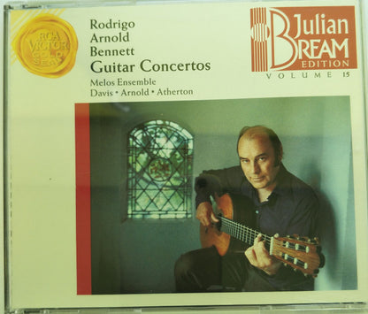 Julian Bream, Joaquín Rodrigo, Malcolm Arnold, Richard Rodney Bennett, Melos Ensemble Of London, Sir Colin Davis, David Atherton (2) : Guitar Concertos (CD, Album, Comp, RE)