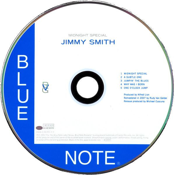 Jimmy Smith, Stanley Turrentine, Kenny Burrell, Donald Bailey : Midnight Special (CD, Album, RE, RM)