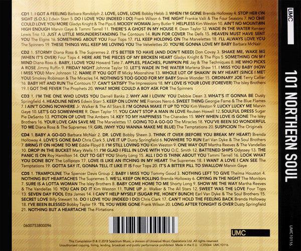 Various : 101 Northern Soul (5xCD, Comp)