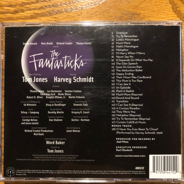 Tom Jones (5), Harvey Schmidt : The Fantasticks (CD, Album)