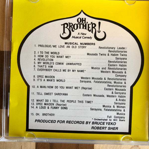 Donald Driver, Michael Valenti : Oh, Brother! (The Original Broadway Cast Recording) (CD, Album)