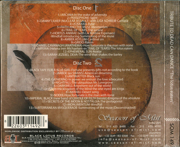 Various : Tribute To Dead Can Dance: The Lotus Eaters (2xCD, Comp, RE)