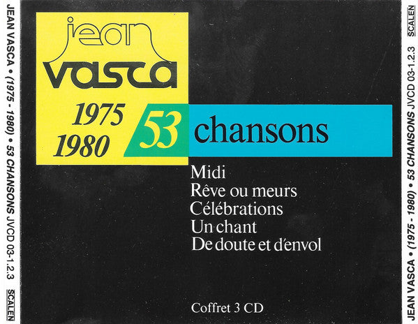 Jean Vasca : 1975-1980 - 53 Chansons (3xCD, Comp)