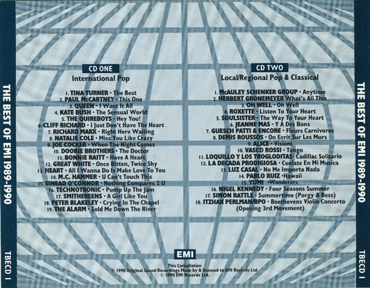 Various : The Best Of EMI 1989-1990 (2xCD, Comp, Promo)