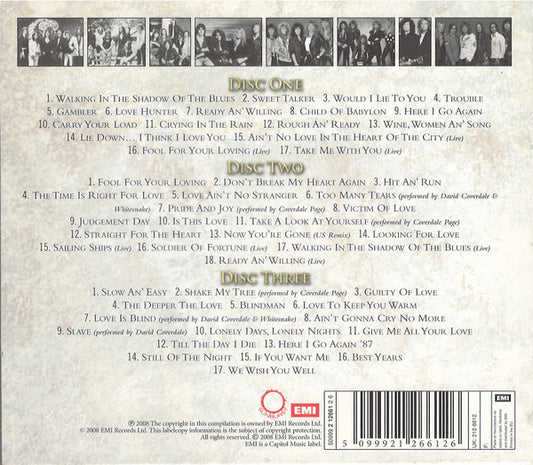 Whitesnake : 30th Anniversary Collection (3xCD, Comp, RM)