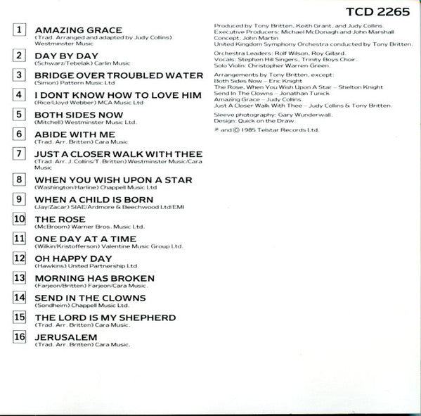 Judy Collins : Amazing Grace (CD, Album)